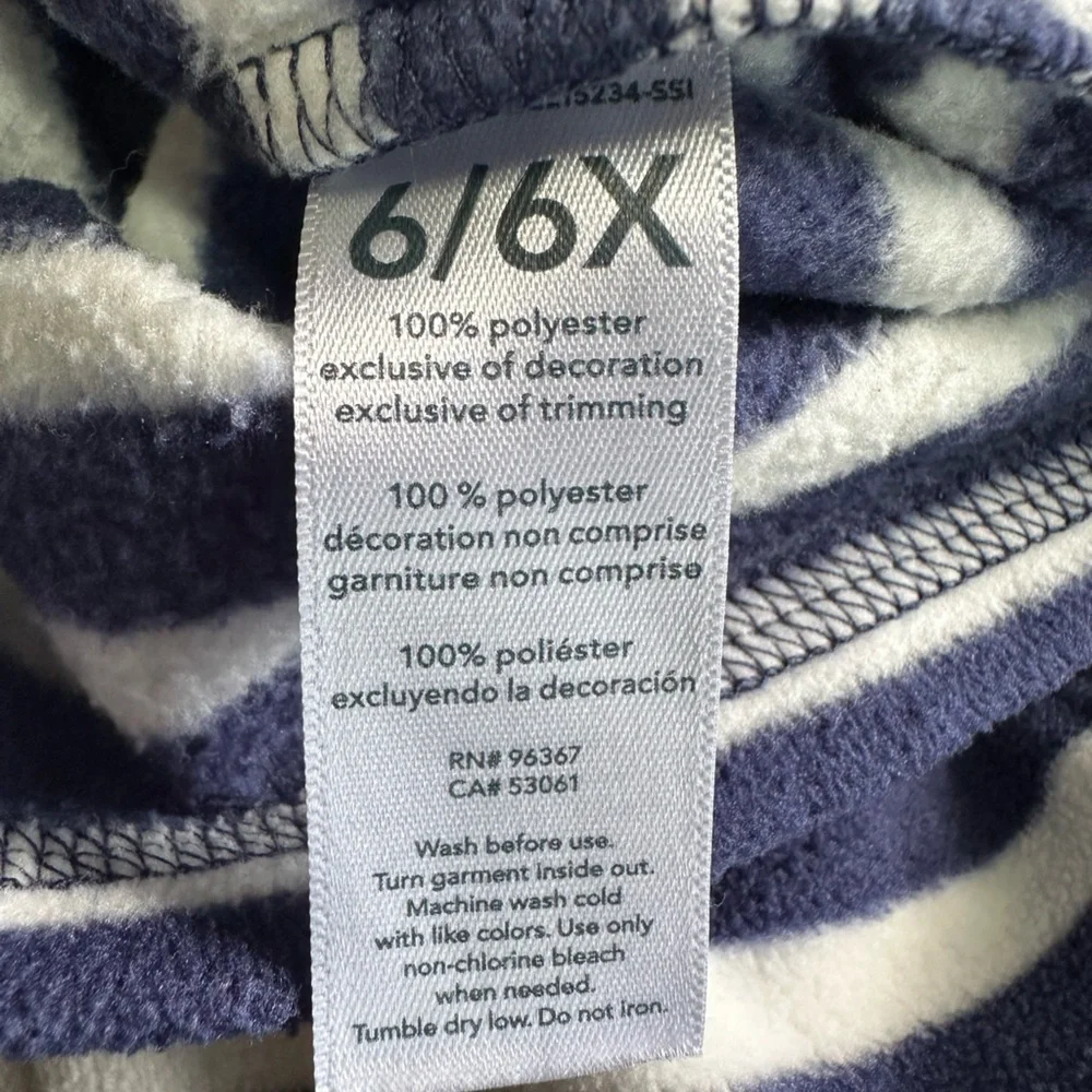 Oshkosh girls fleece 1/4 zip sweatshirt size 6/6x